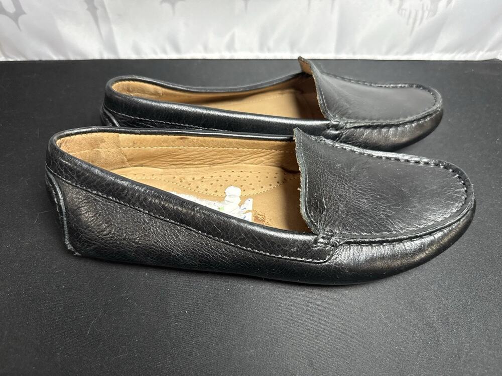 G.H Bass Dylan Driver Leather Black Loafers Women’s US 6 EU 37 MSRP $166 Blems